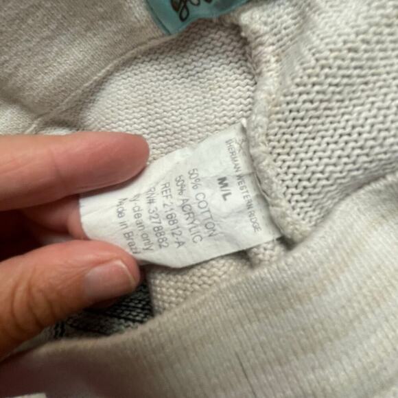 Goddis Sweater Shorts Size M/L Y2K Black Stripe Beachy Boho Pull On Womens - Picture 5 of 5